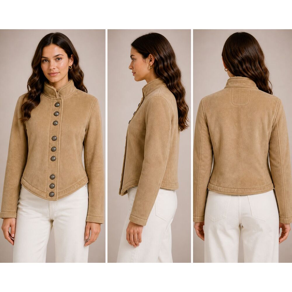 Country Clothing Co. Faux Suede Jacket Cheyenee Collection Womens Small GUC